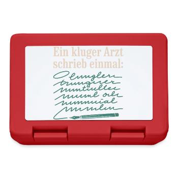 Ein Kluger Arzt Medizinstudent Praxis Ärzte Arzt - Brotdose - Rot - Vorne