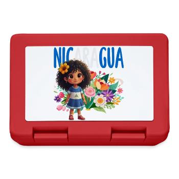 Fierté et Foyer du drapeau du Nicaragua - Boîte à goûter - rouge - Devant