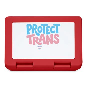 Pride Month LGBT -  Protect Trans Kids - Lunchbox - red - Front