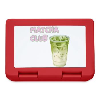 Graphique Matcha Club Latte - Boîte à goûter - rouge - Devant