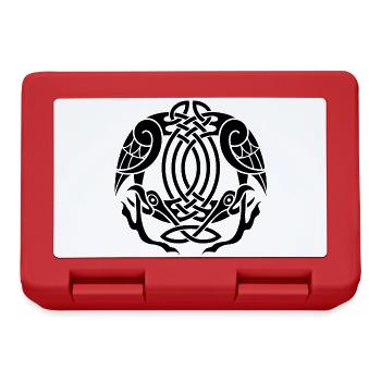 Celtic Eagles (Schwarz) - Brotdose - Rot - Vorne