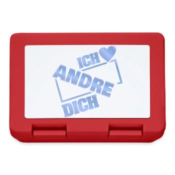 Andre als Liebe - Brotdose - Rot - Vorne