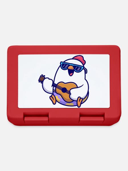 Penguin Guitar Beach Jam - Brotdose - Rot