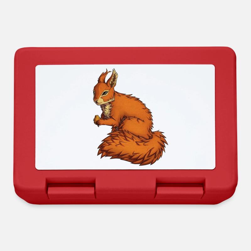 Red squirrel - Lunchbox - red