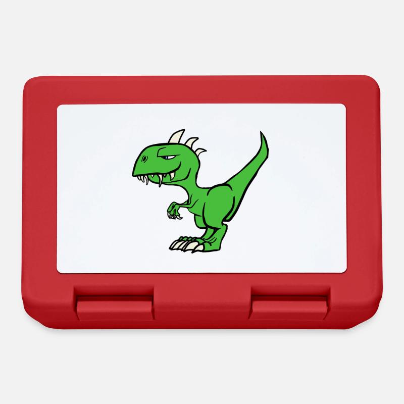 Dinosaurier - Brotdose - Rot