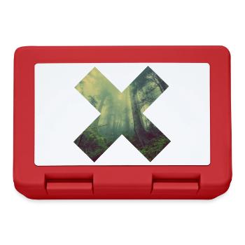 Croix géométrique de la forêt - Boîte à goûter - rouge - Devant