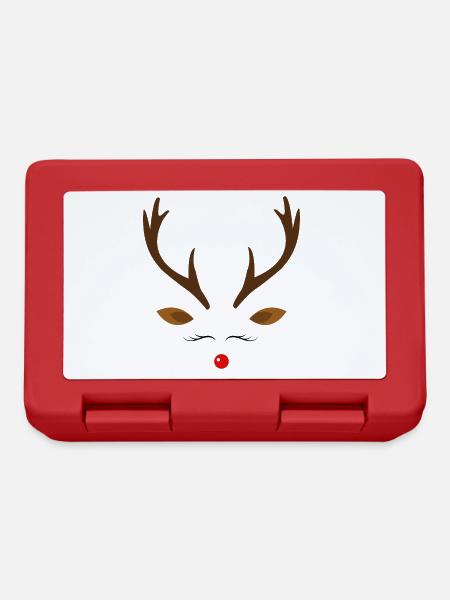 Reindeer Christmas antlers - Lunchbox - red
