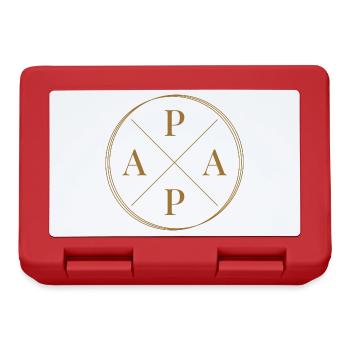 Papa Vater Vatertag - Brotdose - Rot - Vorne