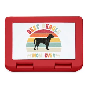 Best Beagle mom ever dog lovers vintage retro - Brotdose - Rot - Vorne