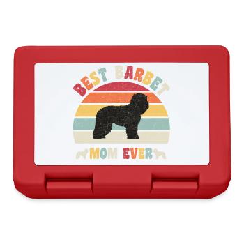Best Barbet mom ever dog lovers vintage retro - Brotdose - Rot - Vorne