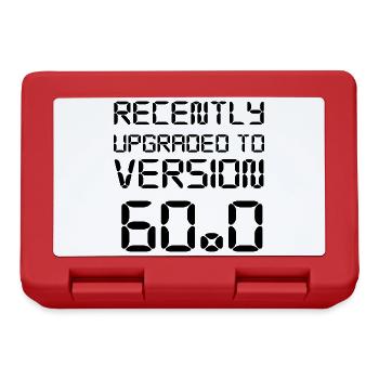 60th birthday - Lunchbox - red - Front