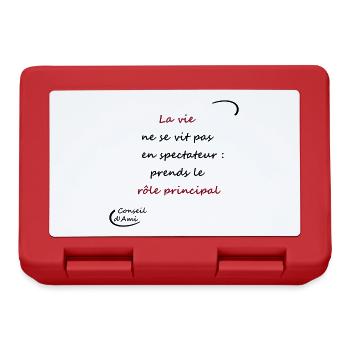 10 - Rôle principal - Boîte à goûter - rouge - Devant