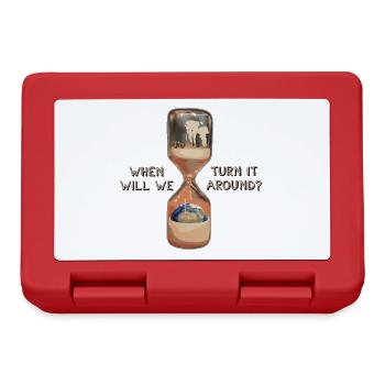 Save the planet Climate change Global warming - Lunchbox - red - Front