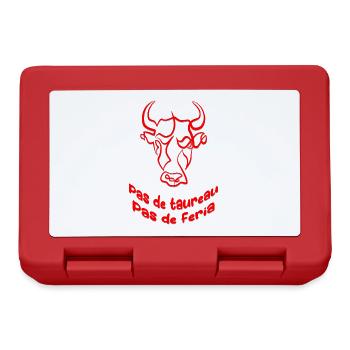 Pas de taureau pas de feria - Boîte à goûter - rouge - Devant