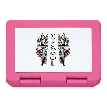 Double dagger colorful old-school floral arrangement - Lunchbox - pink - Front