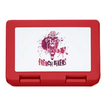 Bikers made in France - Boîte à goûter - rouge - Devant