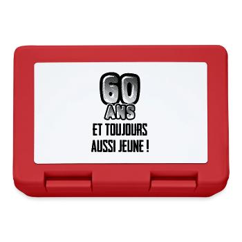 60 ans et toujours aussi jeune - Boîte à goûter - rouge - Devant