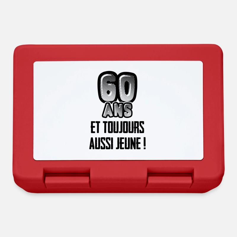 60 ans et toujours aussi jeune - Boîte à goûter - rouge