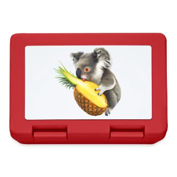 Koala and pineapple - Lunchbox - red - Front