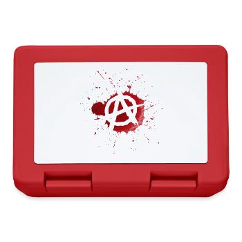 Anarchy bloodied logo - Lunchbox - red - Front