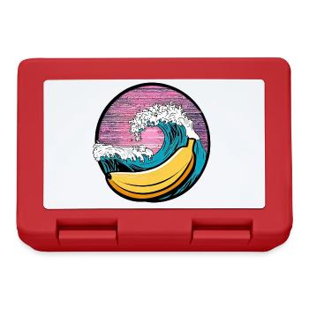 Surfing Banana Sunset - Lunchbox - red - Front