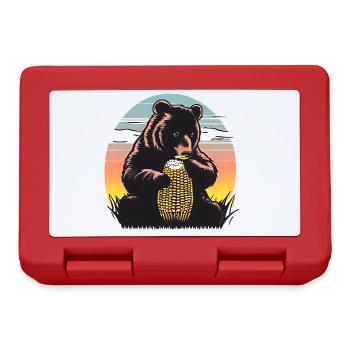 Épi de maïs au coucher du soleil - Boîte à goûter - rouge - Devant