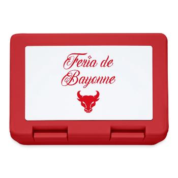 Feria de Bayonne idée cadeau - Boîte à goûter - rouge - Devant