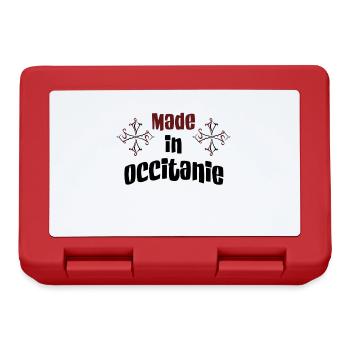 Made in Occitanie - Boîte à goûter - rouge - Devant