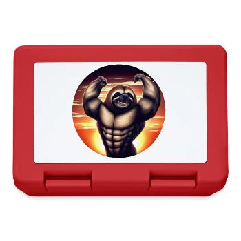 Muscular sloth in sunset - Lunchbox - red - Front