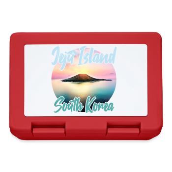 Jeju Island at sunset - Lunchbox - red - Front