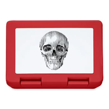 Skull graphic art - Lunchbox - red - Front
