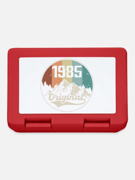 Original 1985 Geburtstagsgeschenk - 1985 - Brotdose - Rot