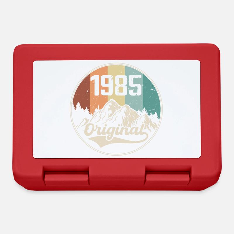 Original 1985 Cadeau D'anniversaire - 1985 - Boîte à goûter - rouge