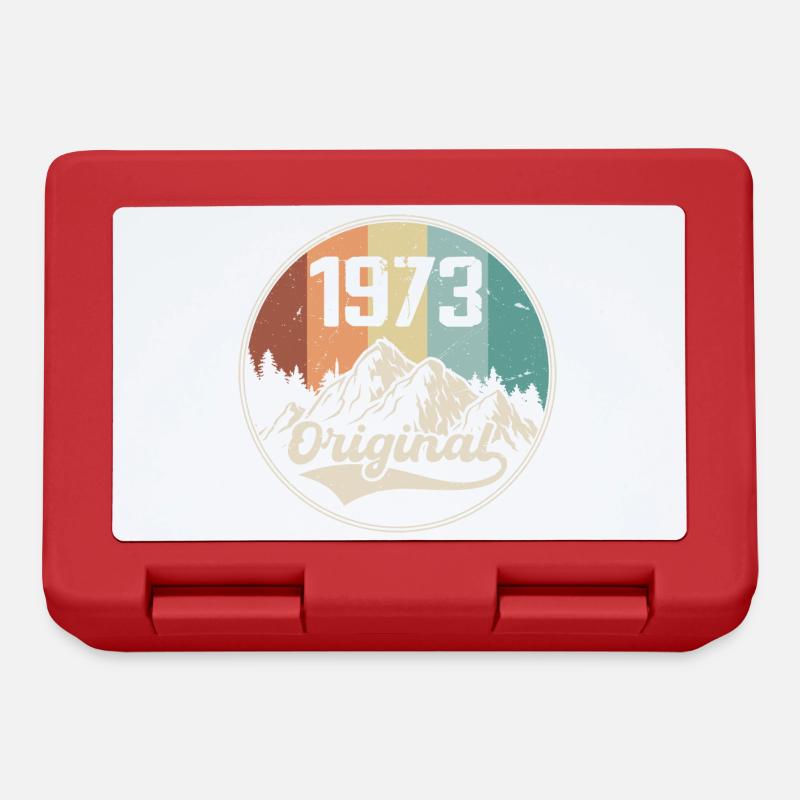 Original 1973 Geburtstagsgeschenk - 1973 - Brotdose - Rot