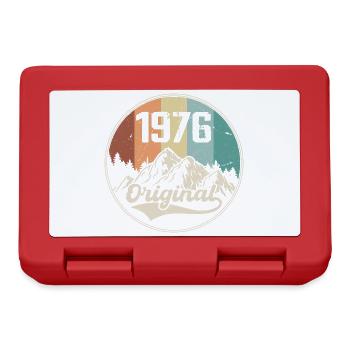 Original 1976 Geburtstagsgeschenk - 1976 - Brotdose - Rot - Vorne