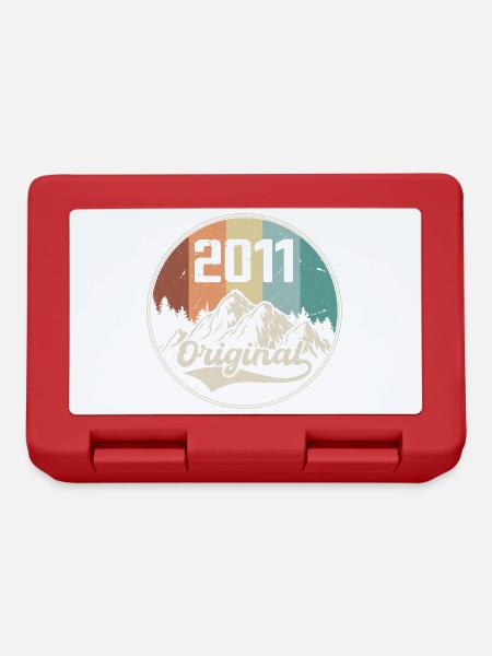 Original 2011 Geburtstagsgeschenk - 2011 - Brotdose - Rot