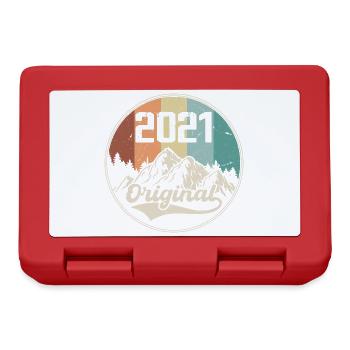 Ursprüngliches Geburtstagsgeschenk 2021 - 2021 - Brotdose - Rot - Vorne