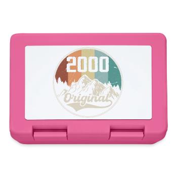 Original 2000 Geburtstagsgeschenk - 2000 - Brotdose - Pink - Vorne