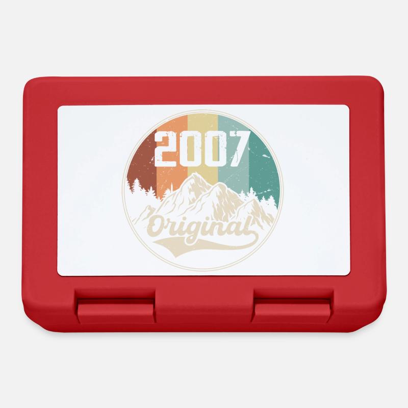 Original 2007 Geburtstagsgeschenk - 2007 - Brotdose - Rot