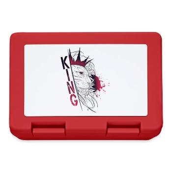 Sketch trash lion - KING - Boîte à goûter - rouge - Devant