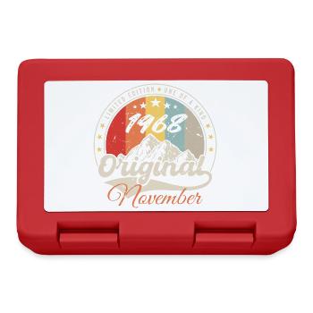 Cadeau D'anniversaire, Vintage Né En Novembre 1968 - Boîte à goûter - rouge - Devant