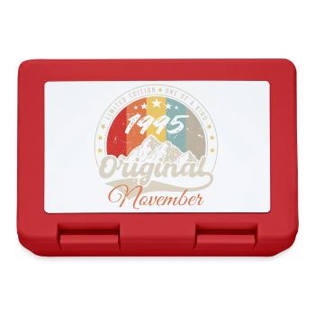 Cadeau D'anniversaire, Vintage Né En Novembre 1995 - Boîte à goûter - rouge - Devant