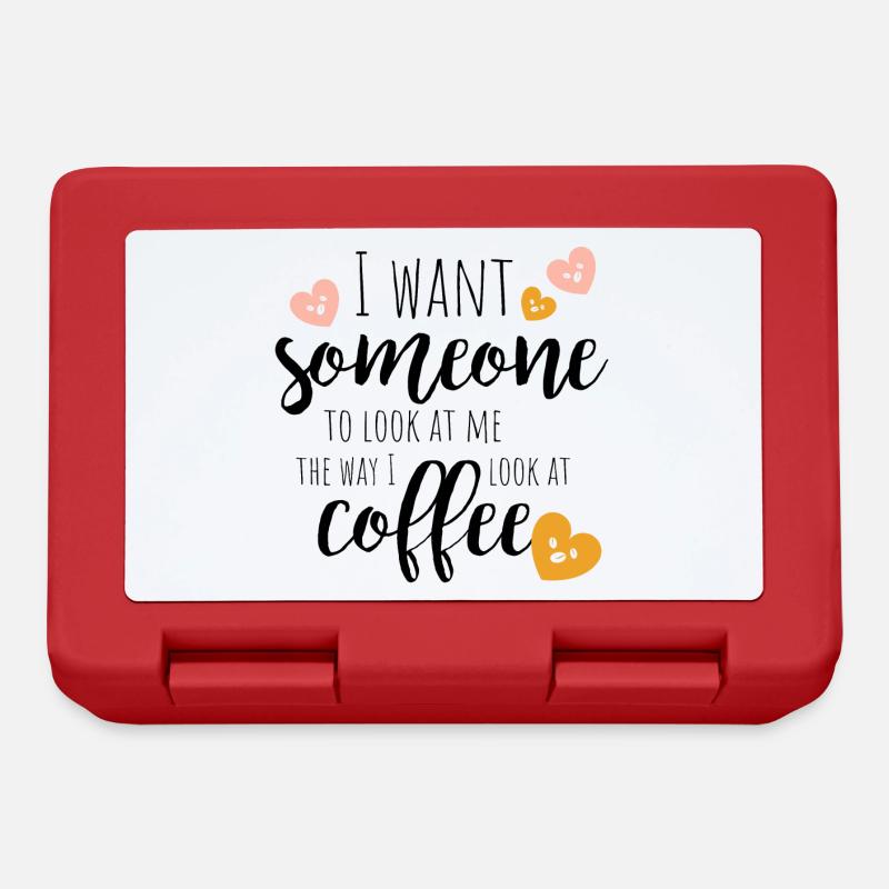 Coffee Love - Lunchbox - red