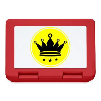 Krone Icon Symbol - Brotdose - Rot - Vorne