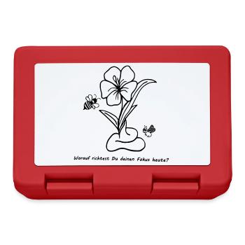 What are you focusing on today? - Lunchbox - red - Front