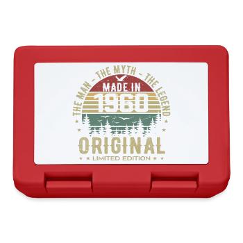 Original 1960 Retro 1960 Cadeau Anniversaire 1960 - Boîte à goûter - rouge - Devant