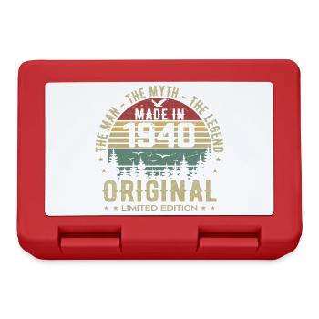 Original 1940er Jahre Retro 1940er Jahre 1940er Jahre Geburtstagsgeschenk - Brotdose - Rot - Vorne