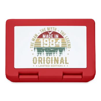 Original 1984 Retro 1984 Geburtstagsgeschenk 1984 - Brotdose - Rot - Vorne