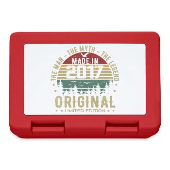 Original 2017 Retro 2017 Birthday Gift 2017 - Lunchbox - red - Front