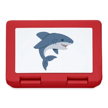 requin mignon - Boîte à goûter - rouge - Devant